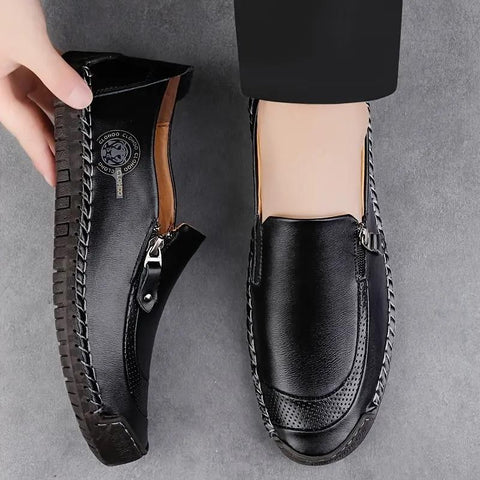 Mens Synthetic Slip On Formal Shoes Black