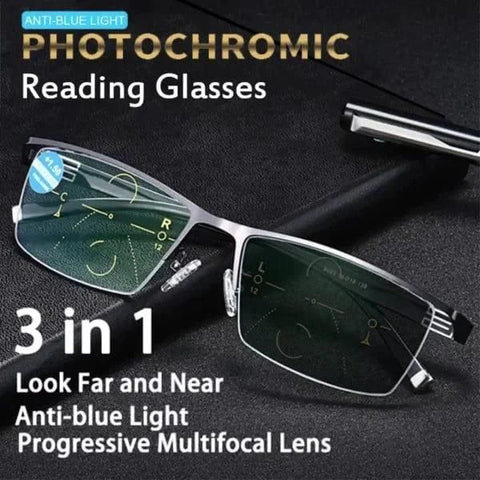 Buy 1 Get 1 Anti-blue Progressive Far And Near Dual-Use Reading Glasses