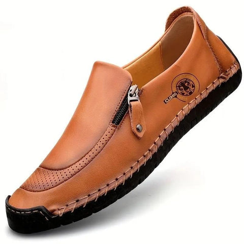 Mens Synthetic Slip On Formal Shoes Brown