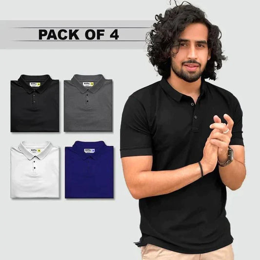 Men's Polo T-Shirts (Pack of 4)