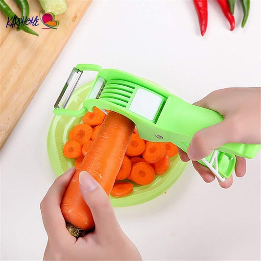 Plastic 2 in 1 Vegetable & Fruit Cutter | High Quality Multi Cutter