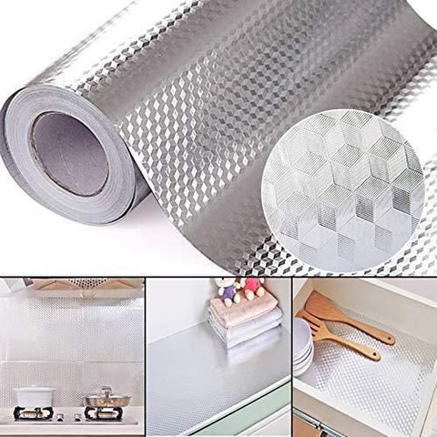 Kitchen Foil Sticker-Kitchen Backsplash Aluminum Foil Sticker ( 2 Meter, 2 Roll)